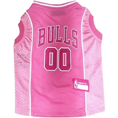 Pets First Chicago Bulls Pink Pet Jersey - X-Small