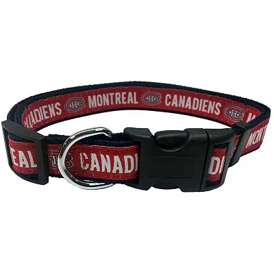 Pets First Montreal Canadiens Pet Collar by Pets First - Small