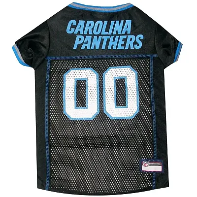 Pets First Carolina Panthers Dog Jersey - Large