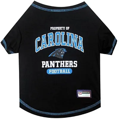 Pets First Carolina Panthers Pet T-Shirt - X-Large