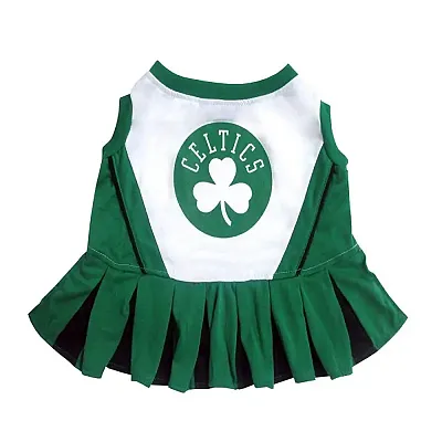Pets First Boston Celtics Cheerleader Dog Dress - X-Small