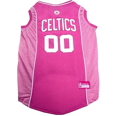Pets First Boston Celtics Pink Pet Jersey - X-Small