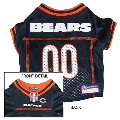 Pets First Chicago Bears Dog Jersey - Medium