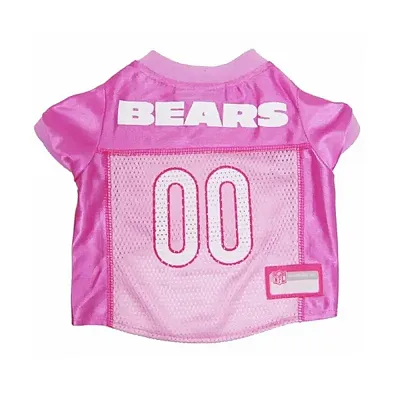 Pets First Chicago Bears Pink Dog Jersey - Small