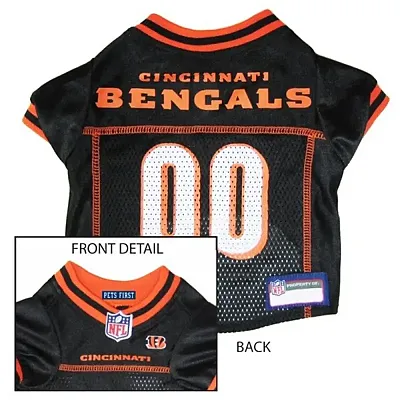 Pets First Cincinnati Bengals Dog Jersey - X-Small