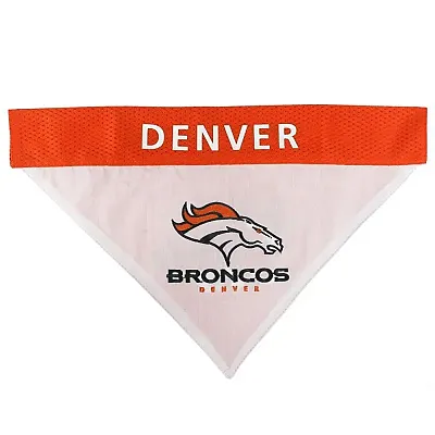 Pets First Denver Broncos Pet Reversible Bandana - L/XL