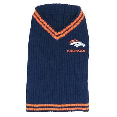 Pets First Denver Broncos Dog Sweater - Medium