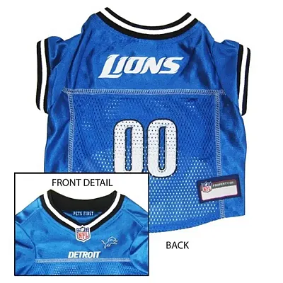 Pets First Detroit Lions Dog Jersey - Small