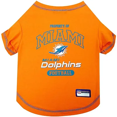 Pets First Miami Dolphins Pet T-Shirt - Medium