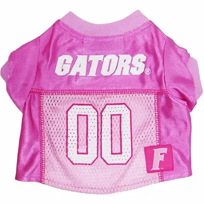 Pets First Florida Gators Pink Dog Jersey - Large