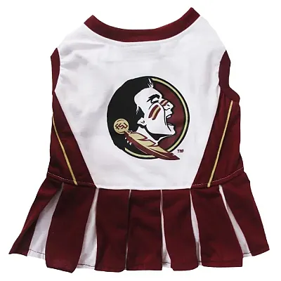 Pets First Florida State Seminoles Cheerleader Pet Dress - Small