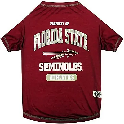 Pets First Florida State Seminoles Pet Garnet Tee Shirt - Medium