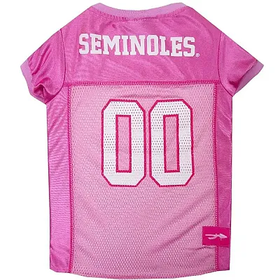 Pets First Florida State Seminoles Pink Pet Jersey - Large