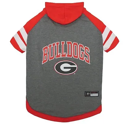 Pets First Georgia Bulldogs Pet Hoodie T-Shirt - Small