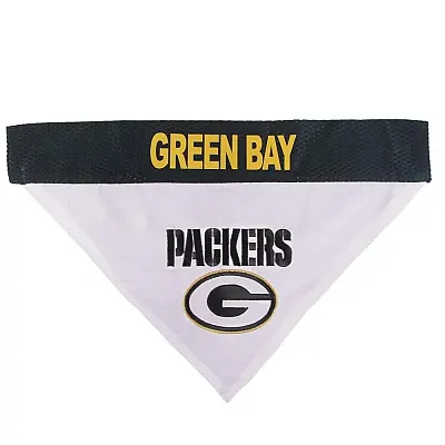 Pets First Green Bay Packers Pet Reversible Bandana - S/M