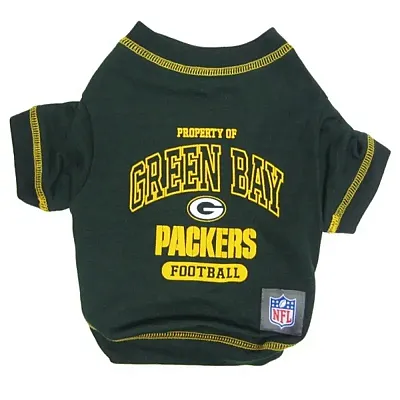 Pets First Green Bay Packers Dog T-Shirt - Large