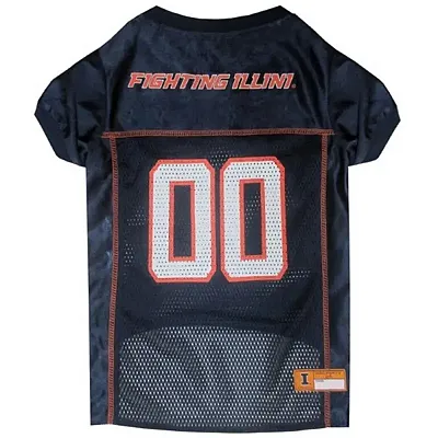 Pets First Illinois Fighting Illini  Pet Jersey - X-Large