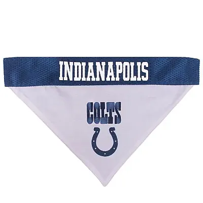 Pets First Indianapolis Colts Pet Reversible Bandana - S/M