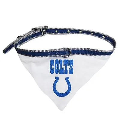 Pets First Indianapolis Colts Dog Collar Bandana - Small