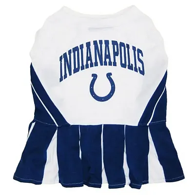 Pets First Indianapolis Colts Cheerleader Dog Dress - Small