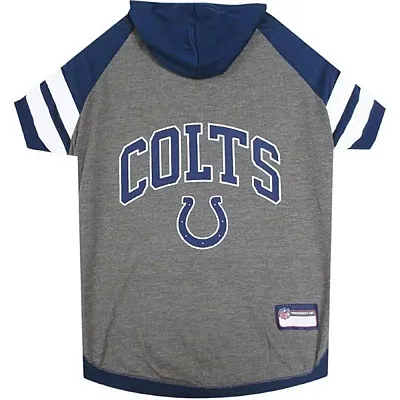 Pets First Indianapolis Colts Pet Hoodie T-Shirt - Medium