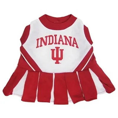 Pets First Indiana Hoosiers Cheerleader Pet Dress - Small