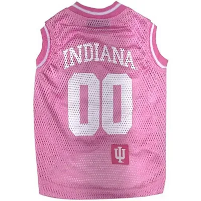 Pets First Indiana Hoosiers Pet Pink Basketball Tank Jersey - Medium