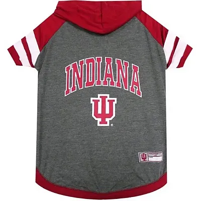 Pets First Indiana Hoosiers Pet Hoodie T-Shirt - Small