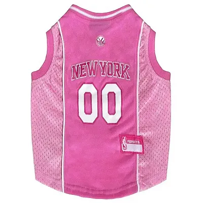 Pets First New York Knicks Pink Pet Jersey - Large
