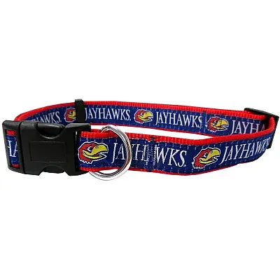 Pets First Kansas Jayhawks Pet Collar by Pets First - Small