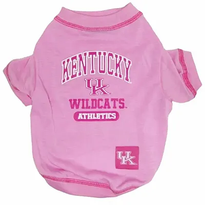 Pets First Kentucky Wildcats Pink Dog Tee Shirt - X-Small