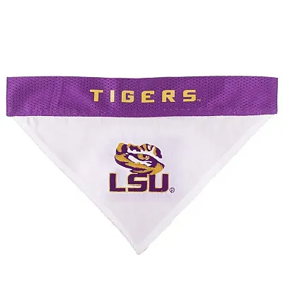 Pets First LSU Tigers Pet Reversible Bandana - L/XL