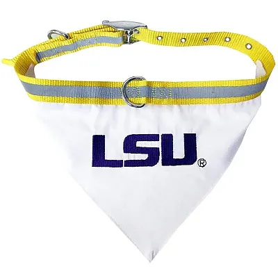 Pets First LSU Tigers Pet Collar Bandana - Medium