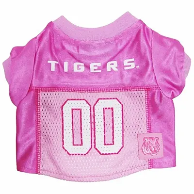 Pets First LSU Tigers Pink Dog Jersey - Large
