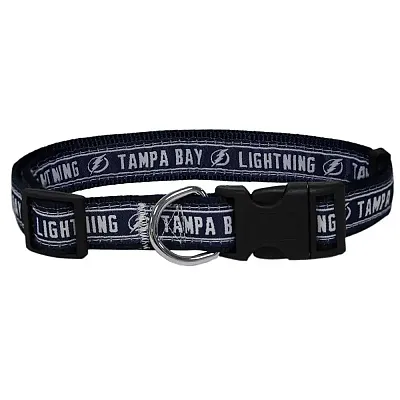 Pets First Tampa Bay Lightning Pet Collar by Pets First - Large