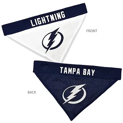 Pets First Tampa Bay Lightning Pet Reversible Bandana - L/XL