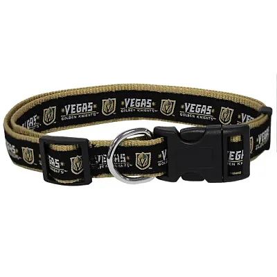 Pets First Vegas Golden Knights Pet Collar by Pets First - Large