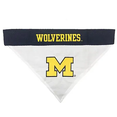 Pets First Michigan Wolverines Pet Reversible Bandana - L/XL
