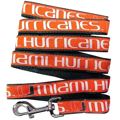 Pets First Miami Hurricanes Pet Leash by Pets First - Medium