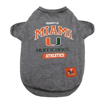Pets First Miami Hurricanes Pet Tee Shirt - Small
