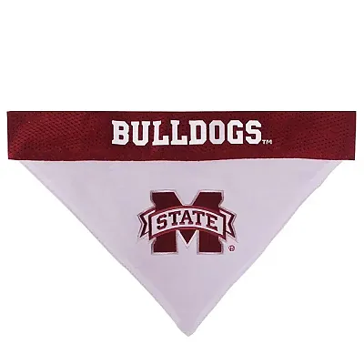 Pets First Mississippi State Bulldogs Pet Reversible Bandana - S/M