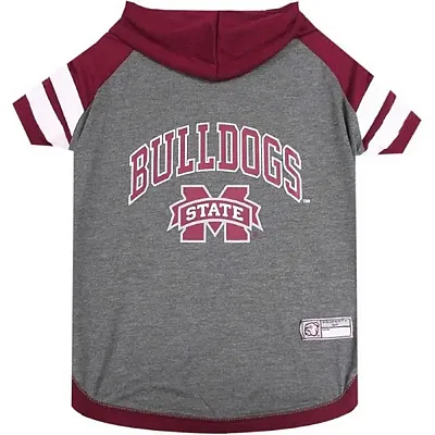 Pets First Mississippi State Bulldogs Pet Hoodie T-Shirt - Small