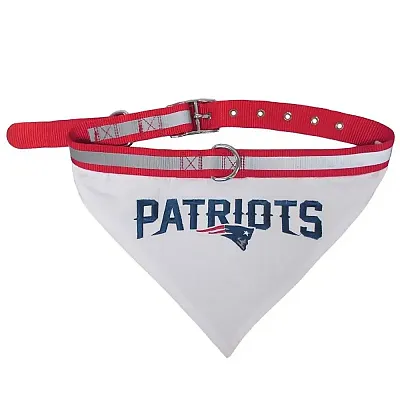 Pets First New England Patriots Pet Collar Bandana - Large