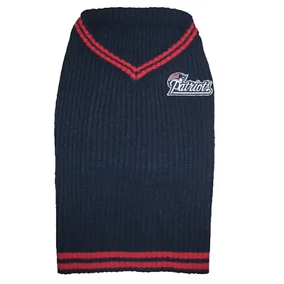 Pets First New England Patriots Dog Sweater - Large