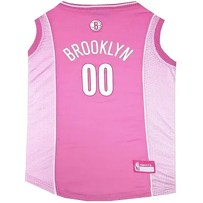Pets First Brooklyn Nets Pink Pet Jersey - Small