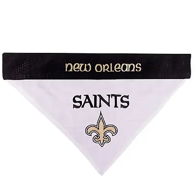 Pets First New Orleans Saints Pet Reversible Bandana - L/XL