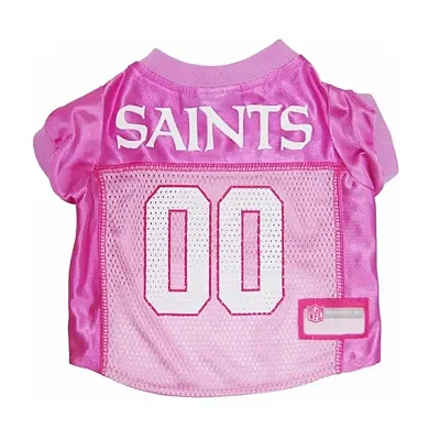 Pets First New Orleans Saints Pink Dog Jersey - X-Small