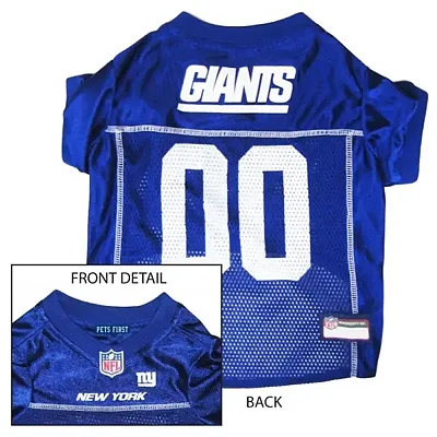 Pets First New York Giants Dog Jersey - Medium