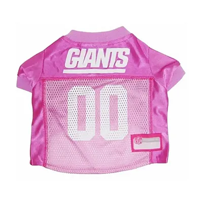Pets First New York Giants Pink Dog Jersey - X-Small