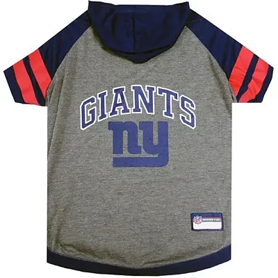 Pets First New York Giants Pet Hoodie T-Shirt - Small